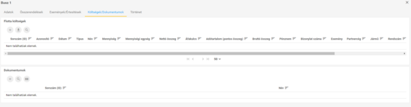 Költségek/Dokumentumok Költségek/Dokumentumok