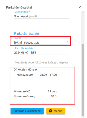 Zóna információk Zóna információk