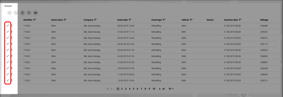 Edit event Edit event