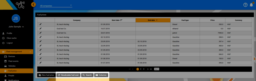 Recalculate fuel cost Recalculate fuel cost