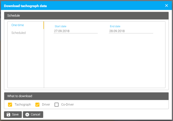 Download schedule Download schedule