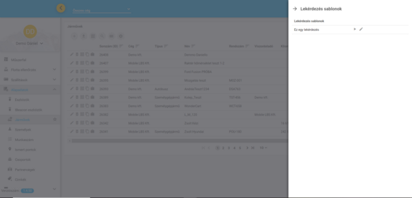 Lekérdezés sablonok Lekérdezés sablonok