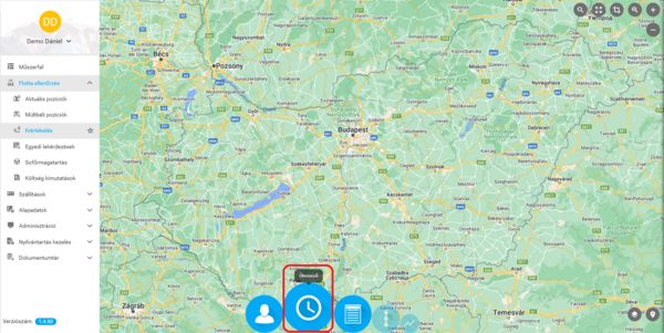 Ütemezés gomb Ütemezés gomb