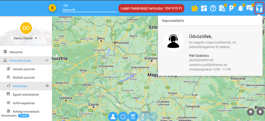 Kapcsolattartó Kapcsolattartó