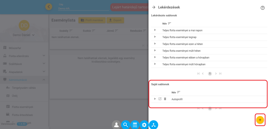 Saját sablonok Saját sablonok