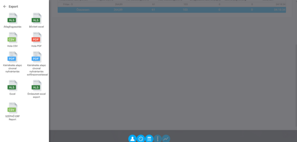 Export típusok Export típusok