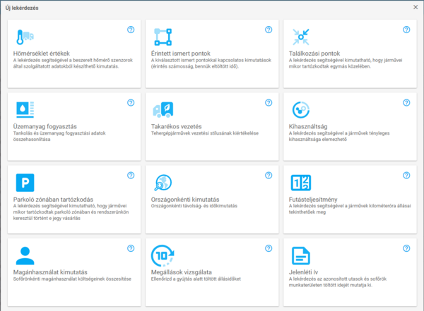 Lekérdezés típusok Lekérdezés típusok